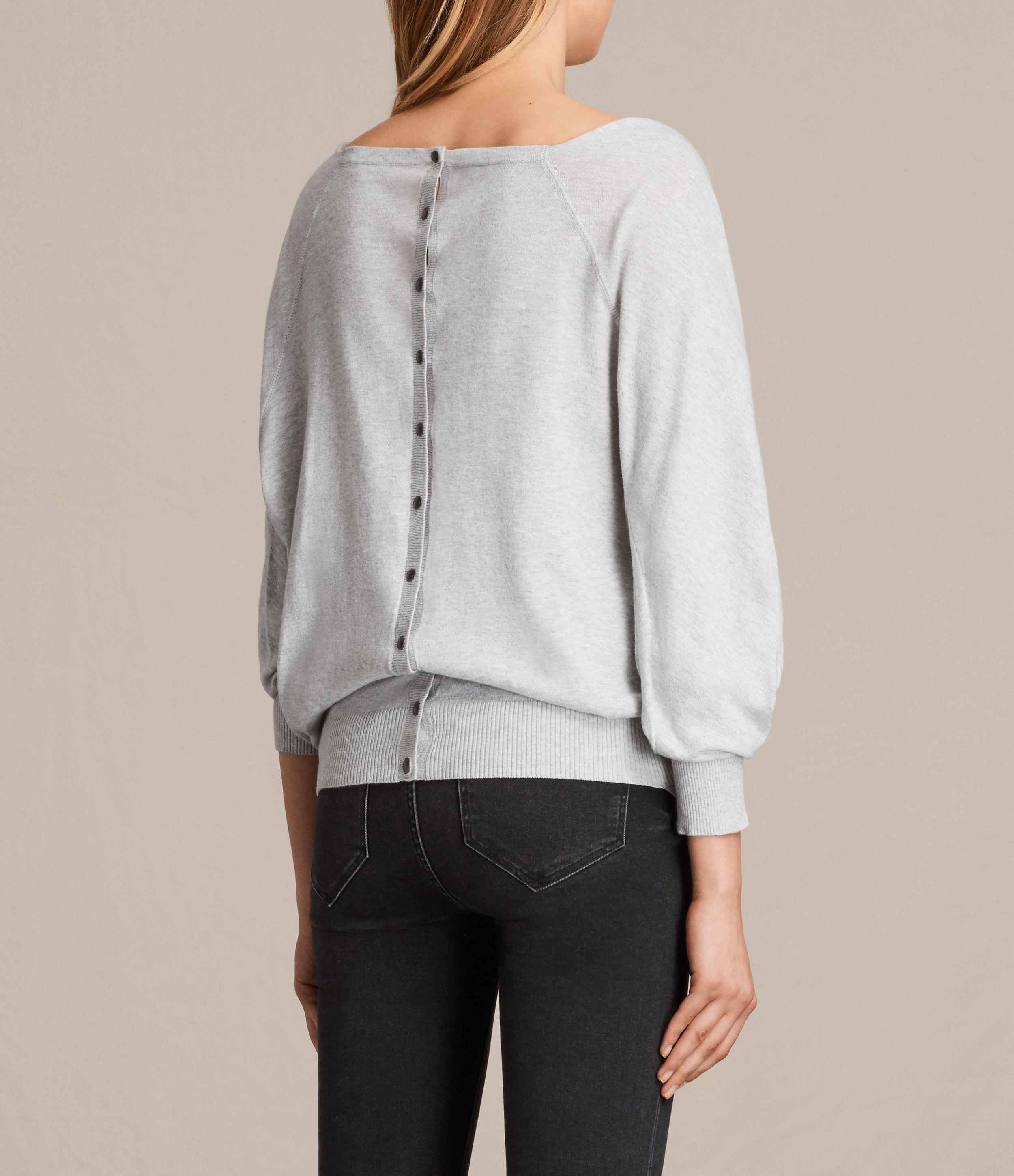 Allsaints Elgar Cowl Neck Sweater Usa Usa in Gray | Lyst